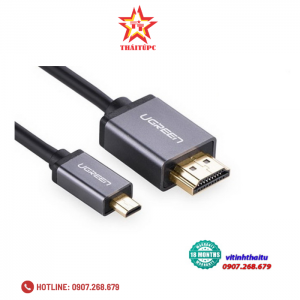 Cáp Micro HDMI to HDMI Ugreen 10119 Gold có độ dài 2m
