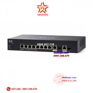 Cisco 10-Port Gigabit PoE+ Smart Switch - SG250-10P-K9