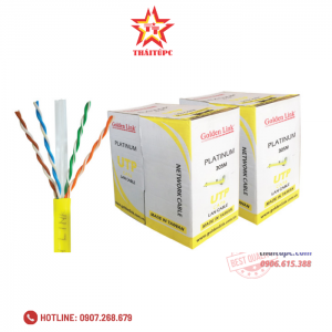 Cable Cat 6 - Golden Link - màu vàng thùng 305m