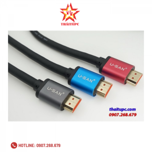Cáp HDMI dài 3m U-SAN X2102 chuẩn 2.0 hỗ trợ Ethernet 3D 4K 60Mhz