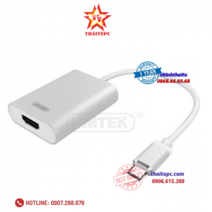 Cáp Type-C -> HDMI (L) Unitek (Y - 6309) 20cm