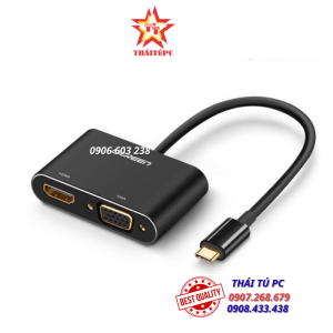 CABLE USB-C To HDMI và VGA Ugreen 50318