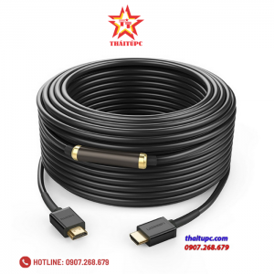 Cáp HDMI 1.4 - 50m Chính hãng Ugreen 40592 Hỗ trợ Ethernet, 4K, 2K có Chip khuếch đại
