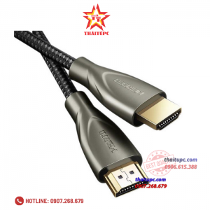 Cáp HDMI 2.0 Carbon 2m chuẩn 4K@60MHz Ugreen 50108