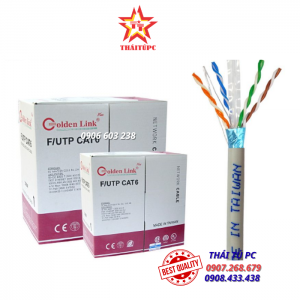 CÁP MẠNG GOLDEN LINK PLUS F/UTP CAT6 – CHỐNG NHIỄU MÀU XÁM GL01011 (MADE IN TAIWAN)