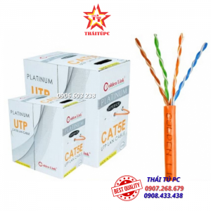 CÁP MẠNG GOLDEN LINK PLATINUM UTP CAT 5E – MÀU CAM TW1101-1 (MADE IN TAIWAN) (GL010002)