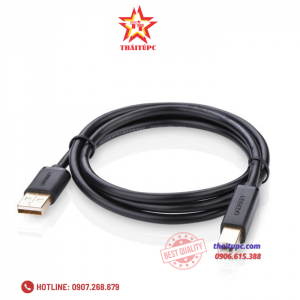 Cáp máy in USB 3m Ugreen UG-10351 đầu cáp mạ vàng chính hãng