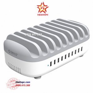 Sạc điện thoại USB 10 cổng 2.4A Orico (DUK-10P)