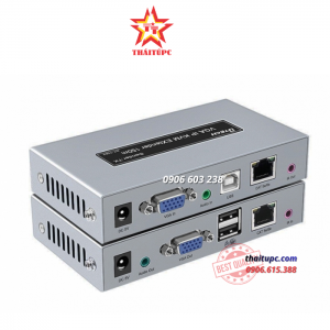 HỘP NỐI DÀI VGA + USB KVM + AUDIO -> LAN 150M DTECH (DT-7062)