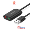 usb-sound-card-ugreen-30724-3-5mm-headphone-va-microphone-jack - ảnh nhỏ  1