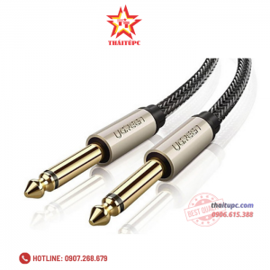 Cáp Audio 6,35mm dài 5m chính hãng Ugreen 10640 mạ vàng cao cấp