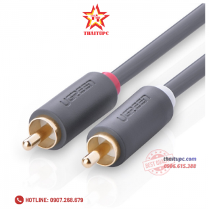 Cáp AV hoa sen 2 đầu RCA dài 2m chính hãng Ugreen 10518 Cao cấp