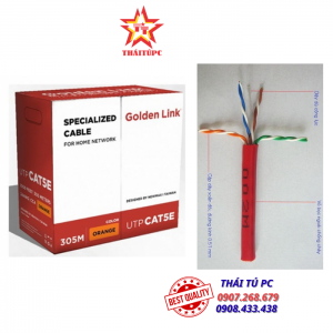 CÁP MẠNG GOLDEN LINK PLATINUM CAT.5E UTP MÀU CAM (GL01030, 305 MÉT/CUỘN)