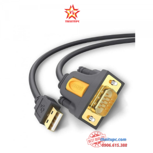 UGREEN 20210 1M CÁP TÍN HIỆU CHUYỂN ĐỔI USB 2.0 SANG COM RS232 CAO CẤP CR104