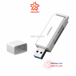 ĐẦU ĐỌC THẺ SD/TF CHUẨN USB 3.0 UGREEN 40753