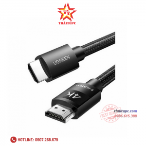 Cáp HDMI 2.0 dài 1M bọc nylon độ phân giải 4K@60Hz Ugreen 30999