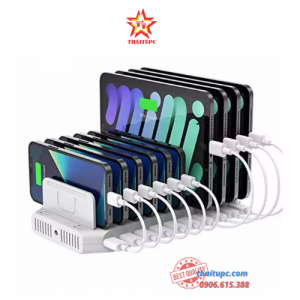 Trạm Sạc, Hub Sạc nhanh USB 10 cổng 3.0 96W 2.4A Unitek Y-2190A