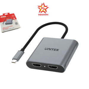 Hub chia Type-C -> HDMI 4K kép UNITEK V1404B