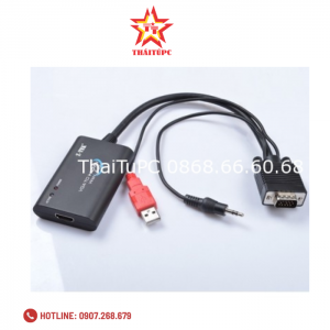 Cáp VGA -> HDMI + AV + USB Nguồn Z-Tek (ZE 577A)