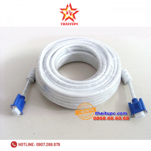 Cable Vga LCD KM 20m (3+4) VMS 20 (Trắng Xanh)