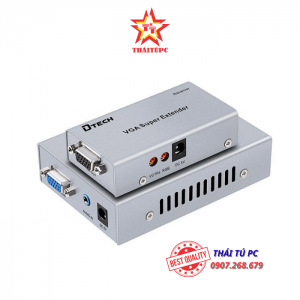 BỘ NỐI DÀI VGA + Audio (100M) -> LAN DTECH DT-7020