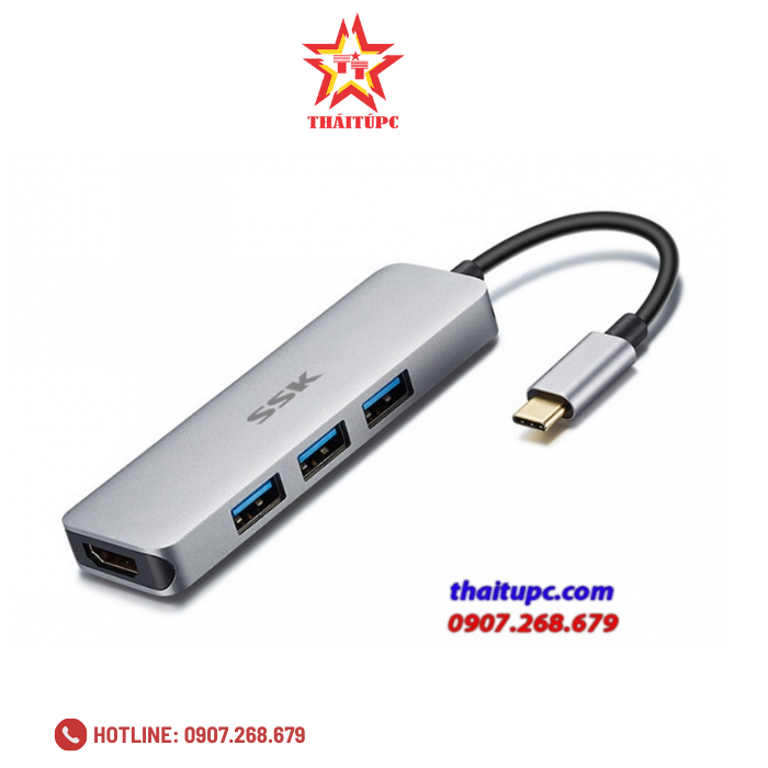 Cable Type sang HDMI +3P (USB 3.0)SSK SHU-C545 Cable Type sang HDMI +3P (USB 3.0)SSK SHU-C545